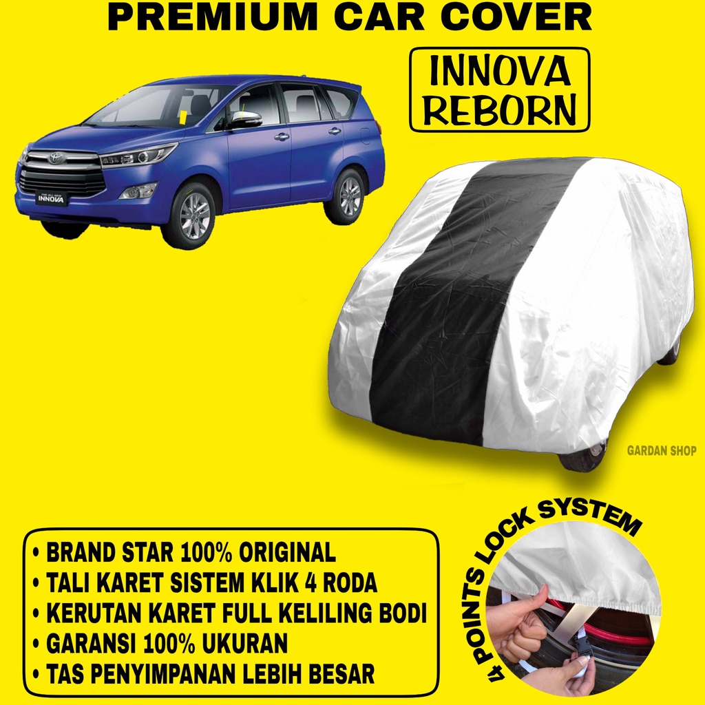 Jual Body Cover INNOVA REBORN SILVER HITAM Penutup Bodi Mobil Innova ...