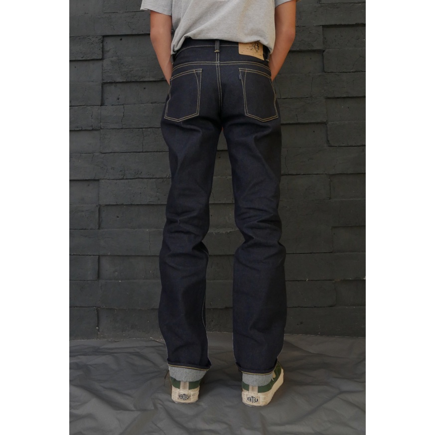 Jual celana Simissty Denim. DARK BLUE / Black indigo 15.7 oz ...