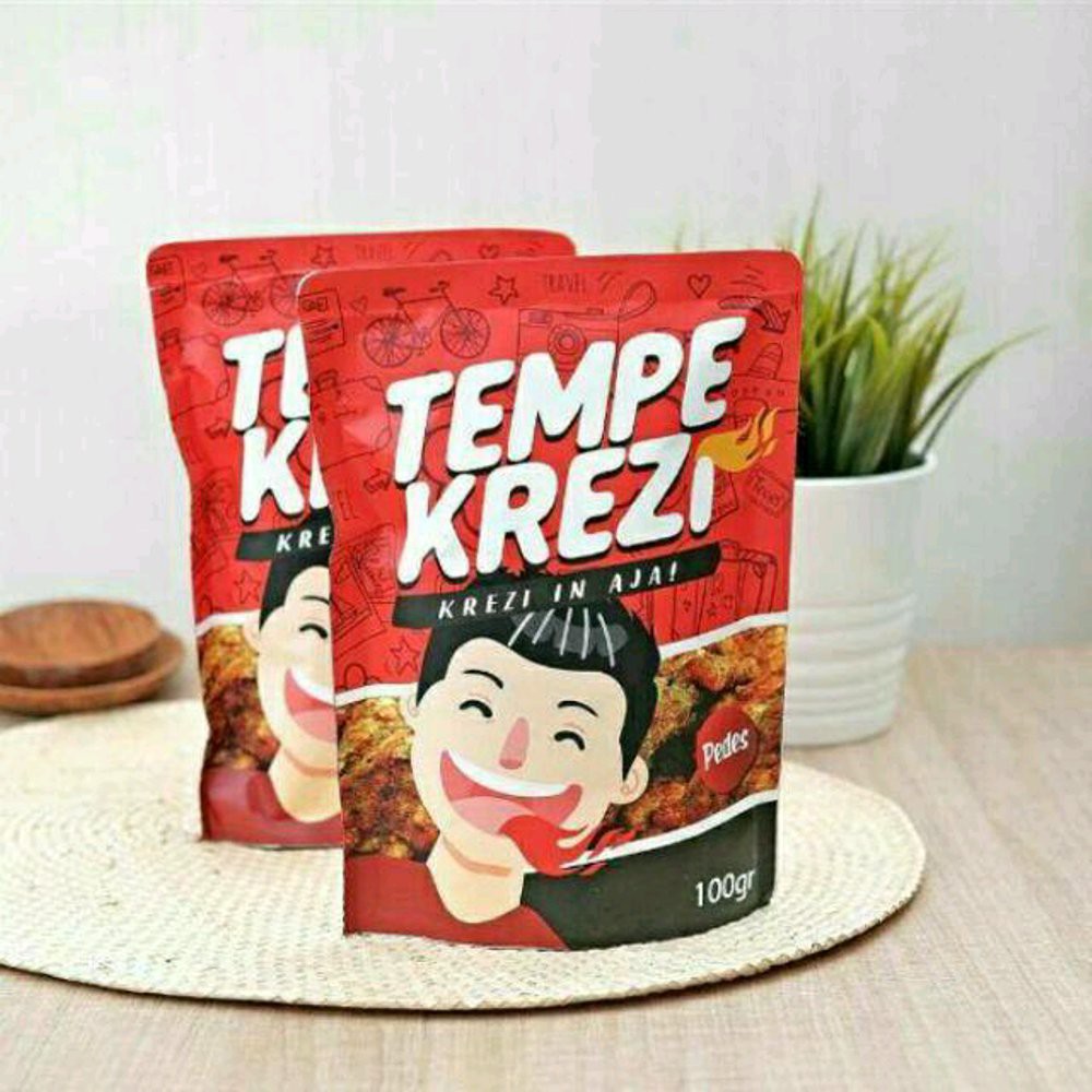 Jual Tempe Krezi - Keripik Tempe Pedas - 100gr | Shopee Indonesia