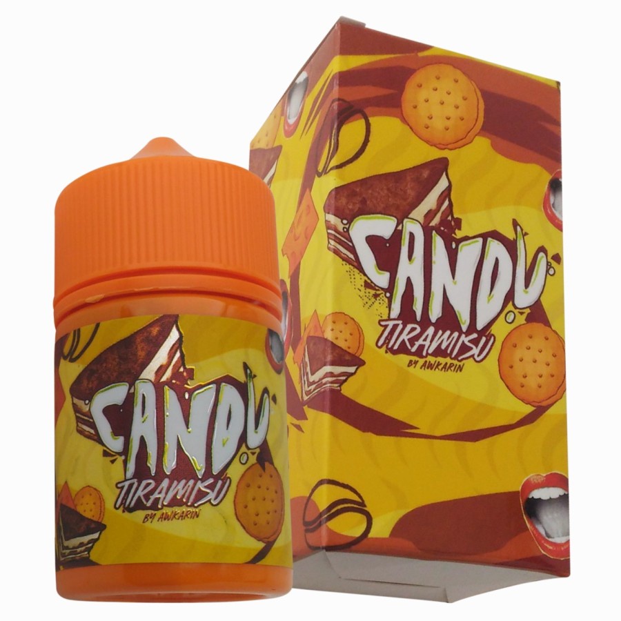 Jual LIQUID CANDU V3 TIRAMISU CRACKERS 60ML BY AWKARIN | Shopee Indonesia