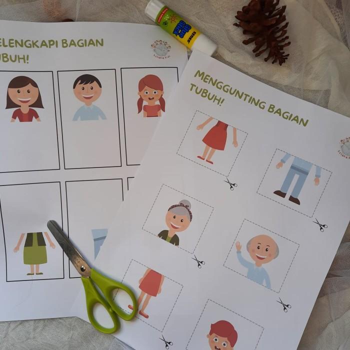 Jual Book | Worksheet Aktivitas Gunting Tempel Gratis Gunting Dan Glue ...