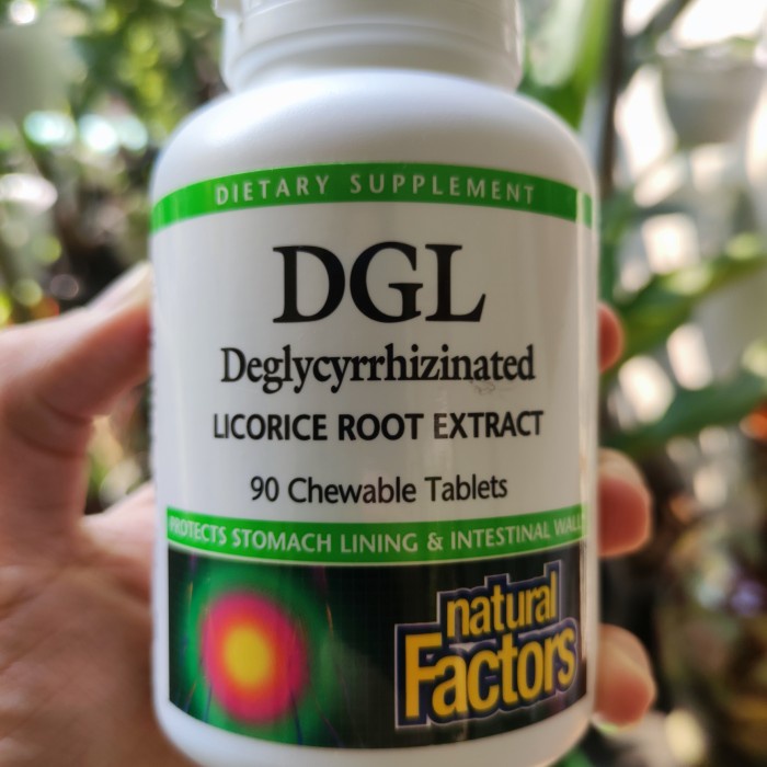 Jual DGL DEGLYCYRRHIZINATED LICORICE ROOT EXTRACT 90 CHEWABLE TABLETS