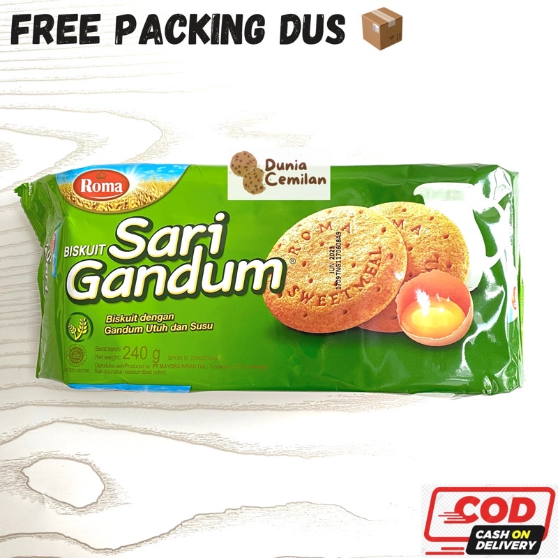 Jual [TERMURAH!] Roma Sari Gandum Family Pack 240gr - Biskuit Gandum ...