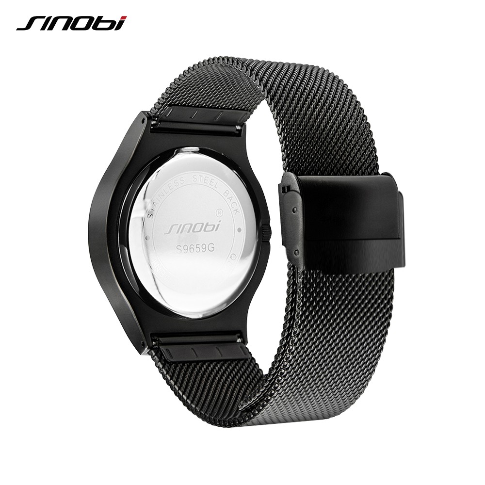 Jual SINOBI 9659 Jam Tangan Pria Analog Ziiro Mercury Stainless Steel CURRENOS Shopee Indonesia