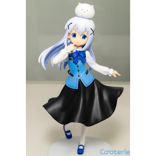 DEXSHUN Figurine Kafuu Chino – 15 Cm – PVC – Fille Anime Kawaii – Décoration Bureau Et Collection