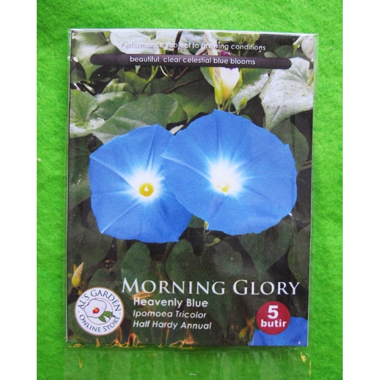 Jual Benih Biji Bunga Morning Glory Heavenly Blue Pack Als Garden