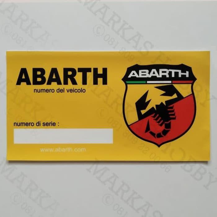 Jual Stiker / Sticker Fiat Abarth Barcode Tempel Dalam | Shopee Indonesia