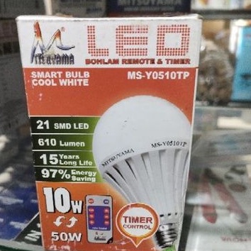 Jual LAMPU LED TIMER OTOMATIS REMOTE 10W listrik irit | Shopee Indonesia