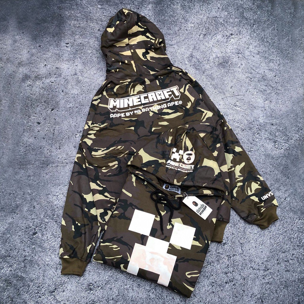 Minecraft bape outlet hoodie