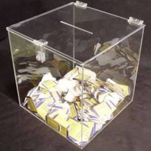Jual Kotak saran - undian uk 20 x 20 x 20 2MM Akrilik / Box serbaguna ...