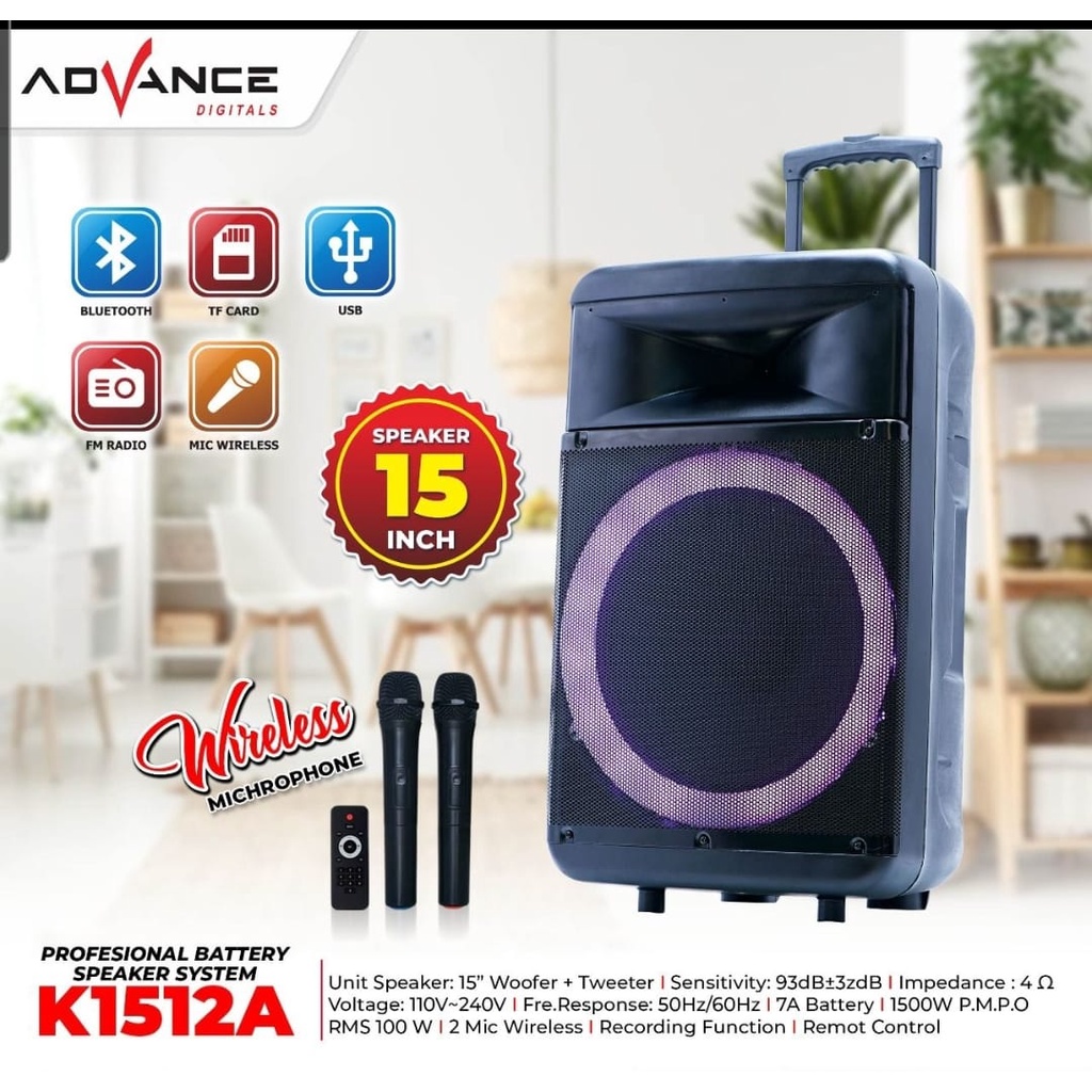 Jual Speaker Meeting Multimedia Trolley Bluetooth 15 Inch Advance   F624aabc3d8ea1cb07883992f3736aa4