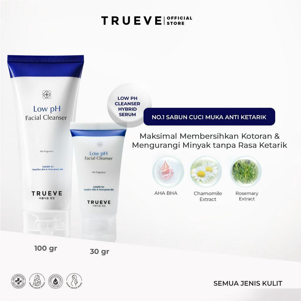 Jual TRUEVE Low pH Facial Cleanser (AHA + BHA + No Paraben + No
