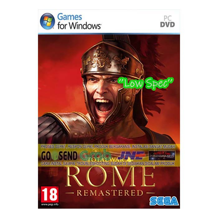 Jual TOTAL WAR ROME REMASTERED 2021 | PC GAME | CD DVD GAME PC LAPTOP ...