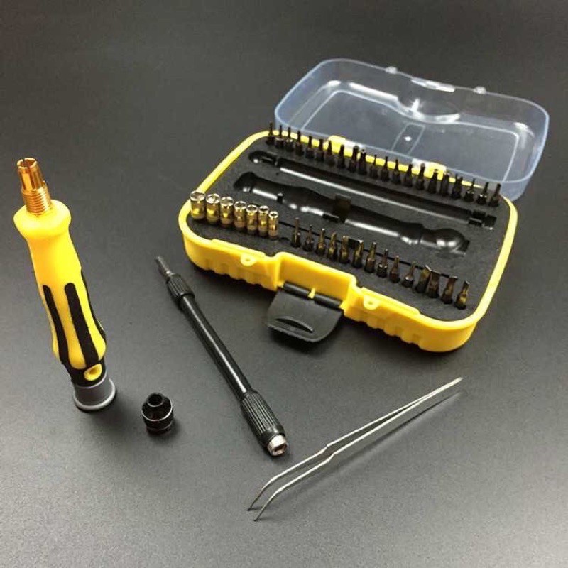 Jual Obeng set 45 in 1 - Professional portable hardware tools | Shopee ...