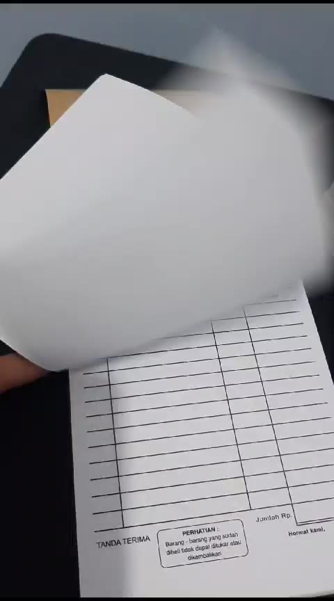Jual 1 PAK 5 BUKU Nota Kontan 1/4 folio 1 Ply Isi 100 lembar 1 rangkap ...