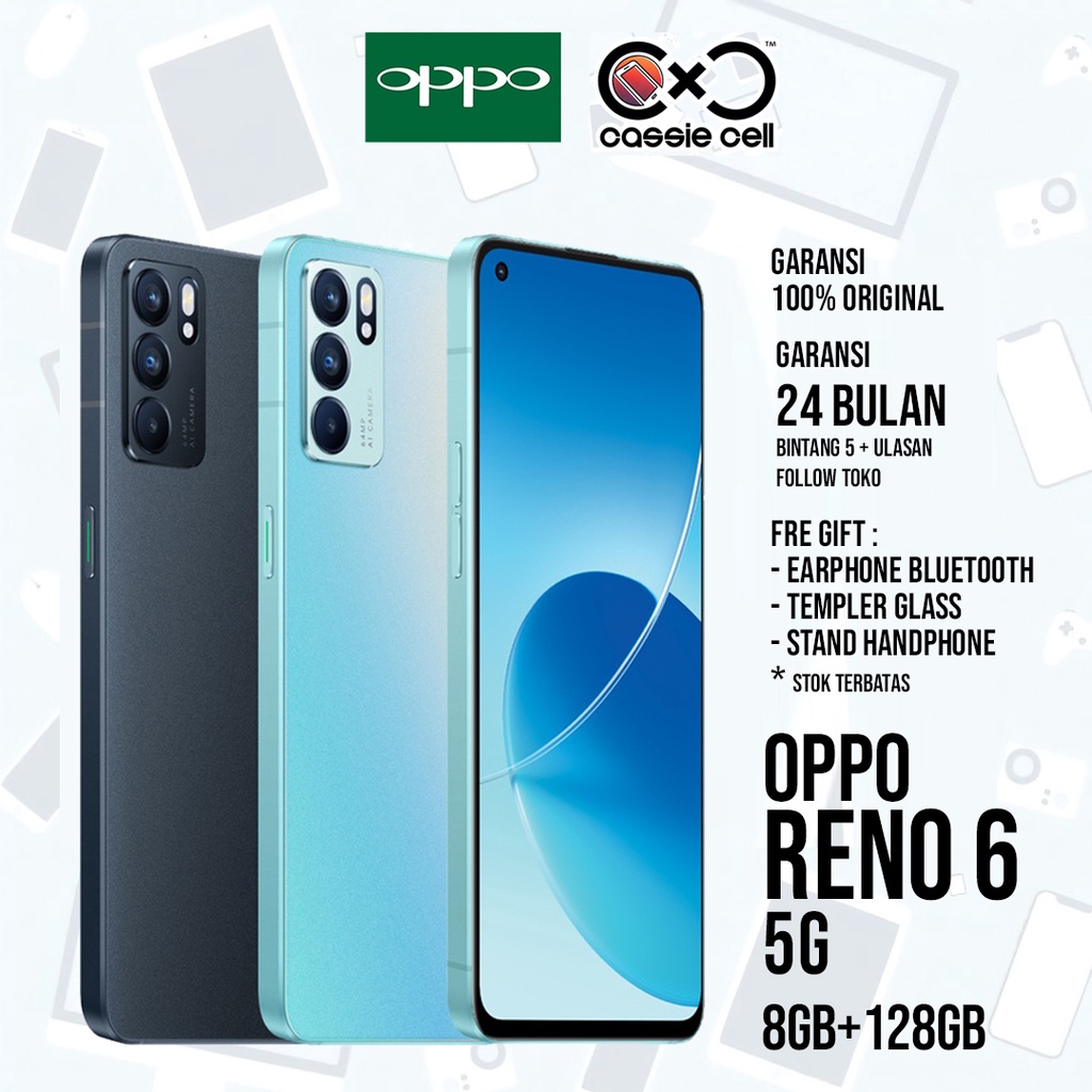 Jual Oppo Reno6 5G 8-128GB ( 5G Network, AI Highlight Video, 65W ...