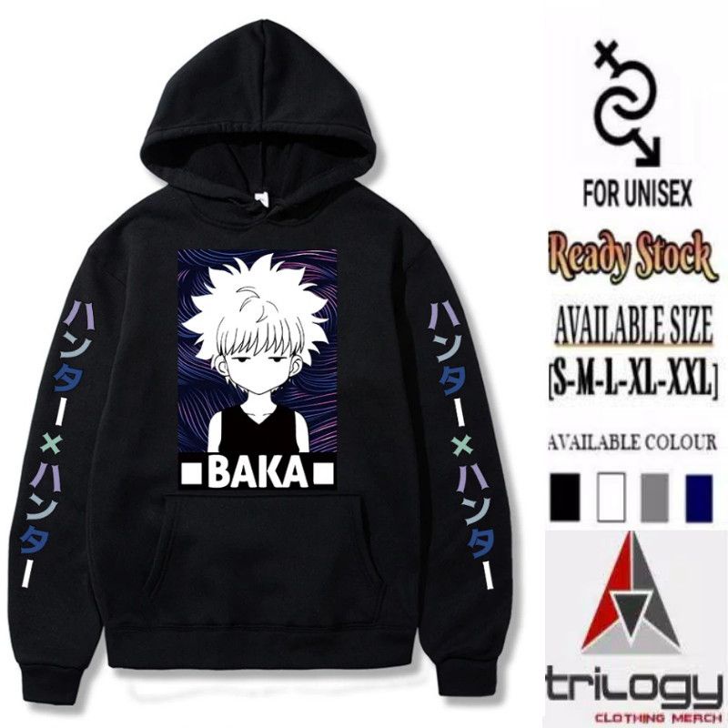 Jual HOODIE CUSTOM COSPLAY ANIME BAKA KILLUA ZOLDYCK KZ CHARACTER KEREN Shopee Indonesia