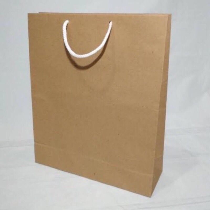 Jual PAPERBAG COKELAT POLOS PAPER BAG KERTAS POLOS | Shopee Indonesia