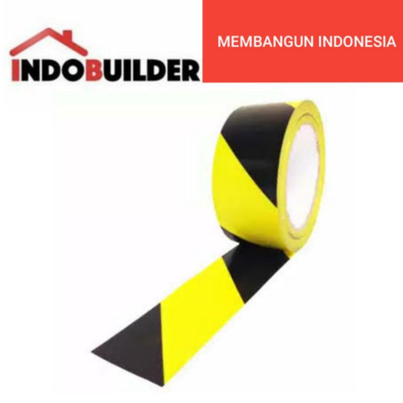 Jual POLICE LINE 2 INCH X 300 METER / GARIS POLISI SAFETY LINE LAKBAN ...