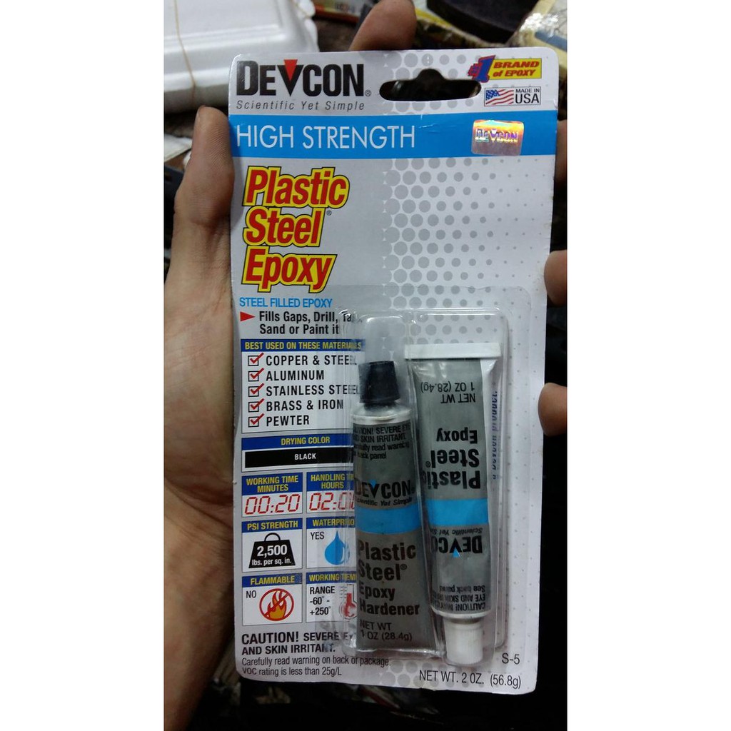 Jual Nikmati Lem Epoxy Devcon Made In Usa Lem Besi Plastik Kaca Kayu