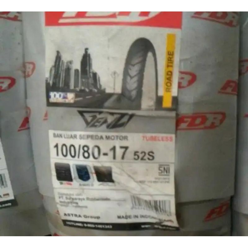 Jual Ban Tubeless Fdr Genzi Pro For Vixion Cb R Cbr Free Pentil Shopee