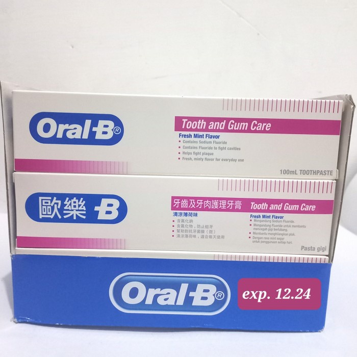 Jual Oral-B Toothpaste Pasta Gigi Tooth & Gum Care 100ml | Shopee Indonesia