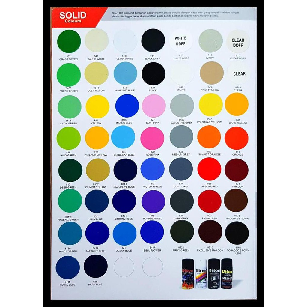 Jual BIG SALE! CAT SEMPROT DITON 300CC SEMUA WARNA | Shopee Indonesia