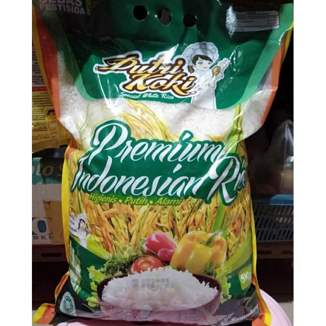 Jual Beras Putih Premium Kemasan 5 Kg Merek Putri Koki Shopee Indonesia 0484