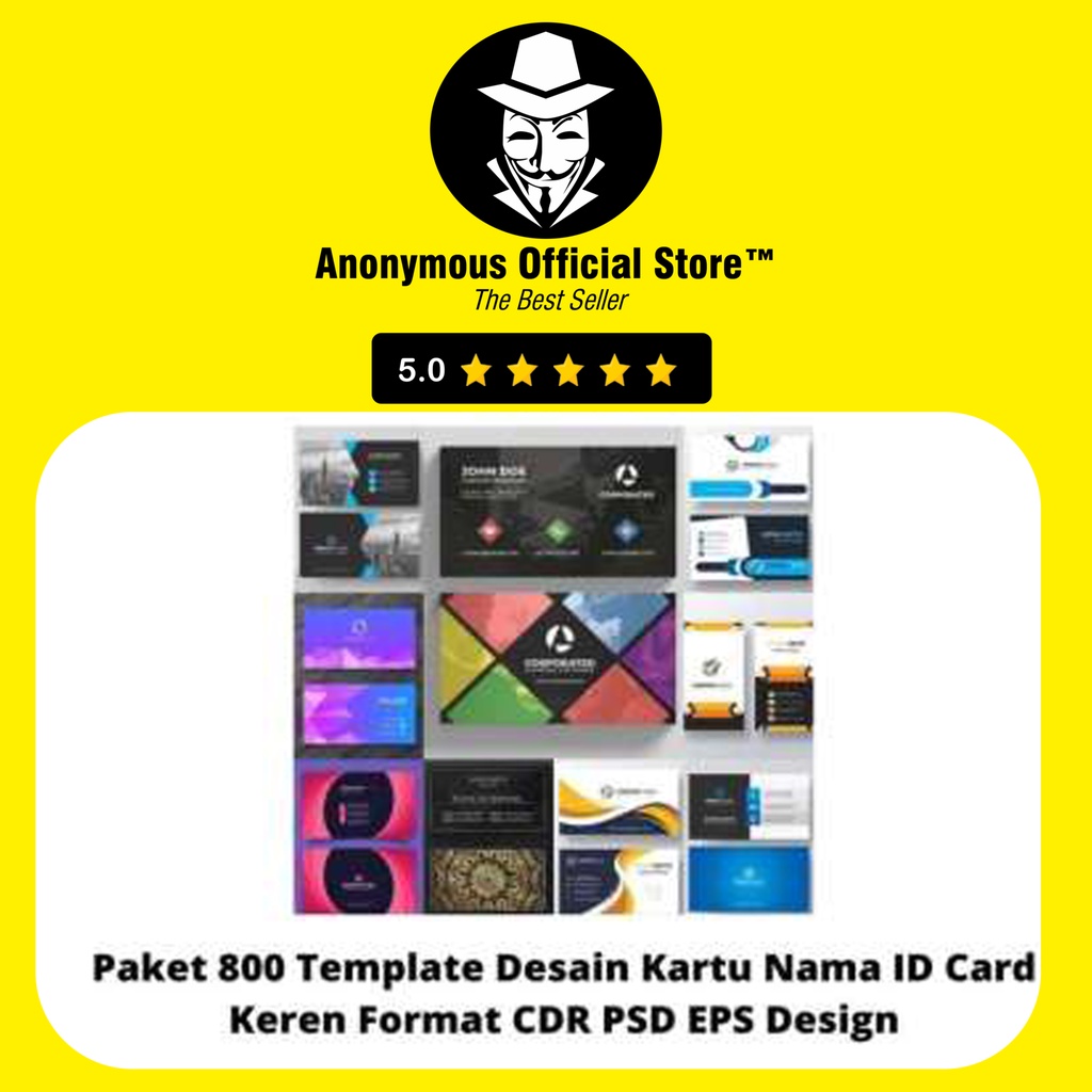 Jual KOLEKSI RATUSAN TEMPLATE DESAIN KARTU NAMA ID CARD NAME TAG ...