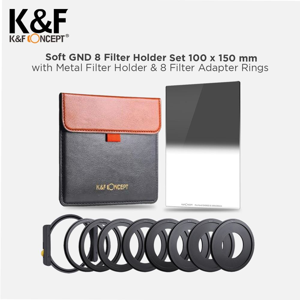 Jual K&F Concept Square Filter Kit AntiIR GND8 with Metal Filter