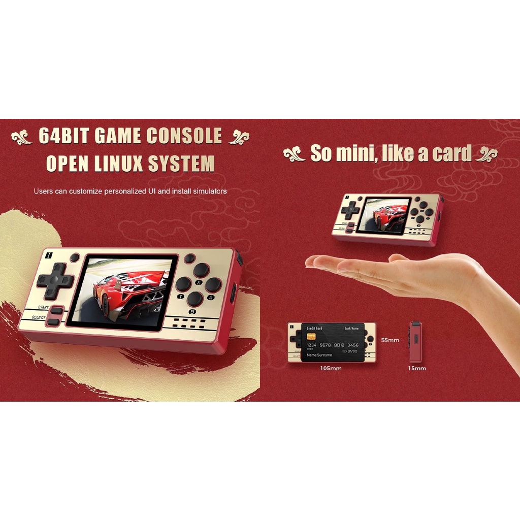 Jual POWKIDDY Q20 MINI - Retro Handheld Console 64GB - Game Nostalgia ...