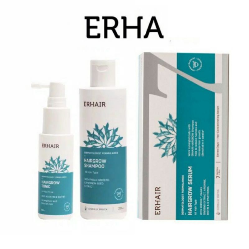 Jual ERHA ERHAIR Hair Grow Series Tonic Shampoo Serum Shopee