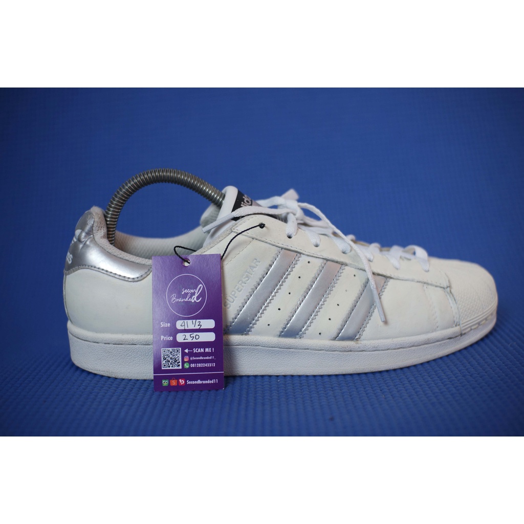 Jual adidas outlet superstar silver