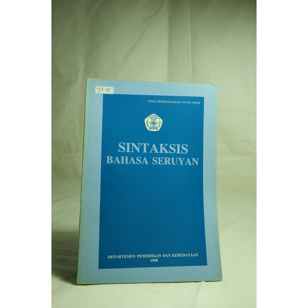 Jual SINTAKSIS BAHASA SERUYAN (terbitan 1998) | Shopee Indonesia