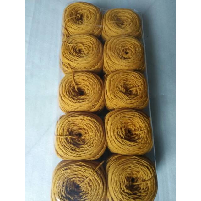 Jual Benang Rajut Polyester Super Kuning Gold Kg Shopee Indonesia