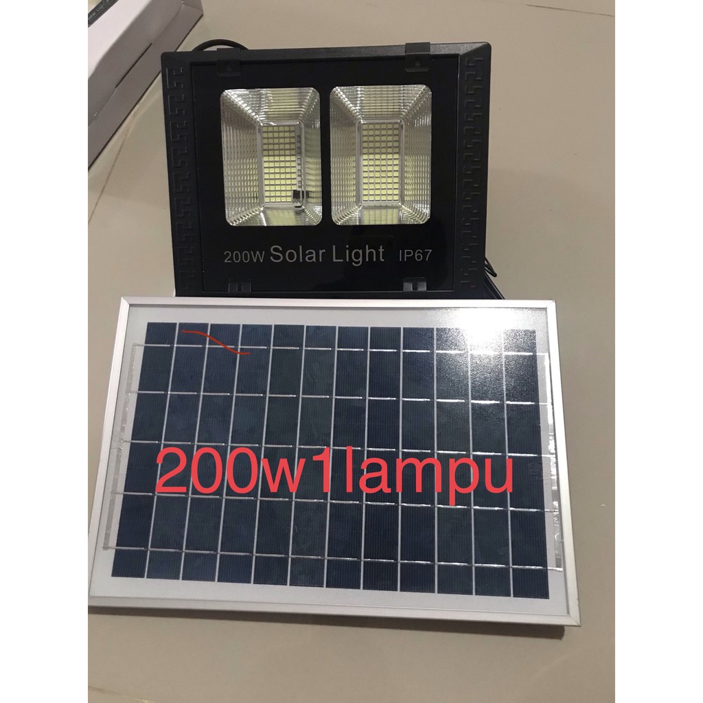 Jual Lampu solar tenaga surya 200 watt satu lampu | Shopee Indonesia