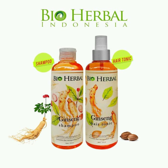Bio Herbal Paket 2in1 Shampo + Tonic Formula Penguat Rambut