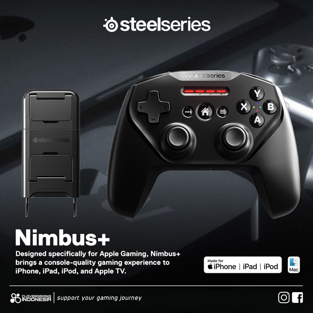 Jual Steelseries Nimbus+ Apple iOS Gaming Controller Joystick Gamepad