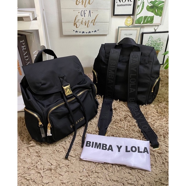 Allboutbags - S.A.L.E Bimba Y lola backpack Xxl black floral . . sz  36x41x42cm . . 1,500,000 tokped by request