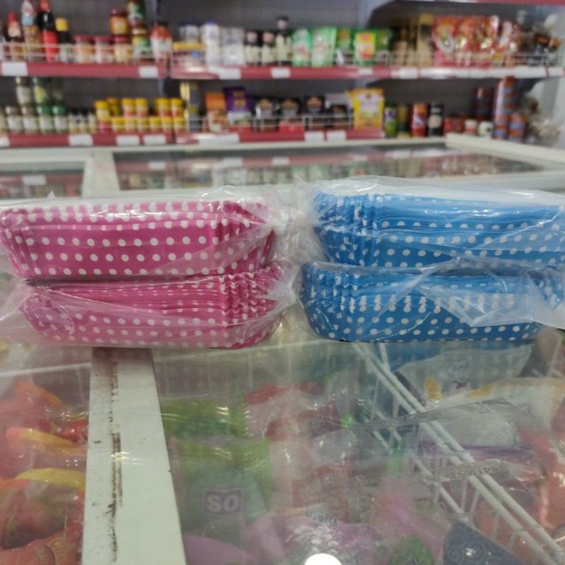 Jual Cup Roti Laminating 25pcs pink atau biru | Shopee Indonesia
