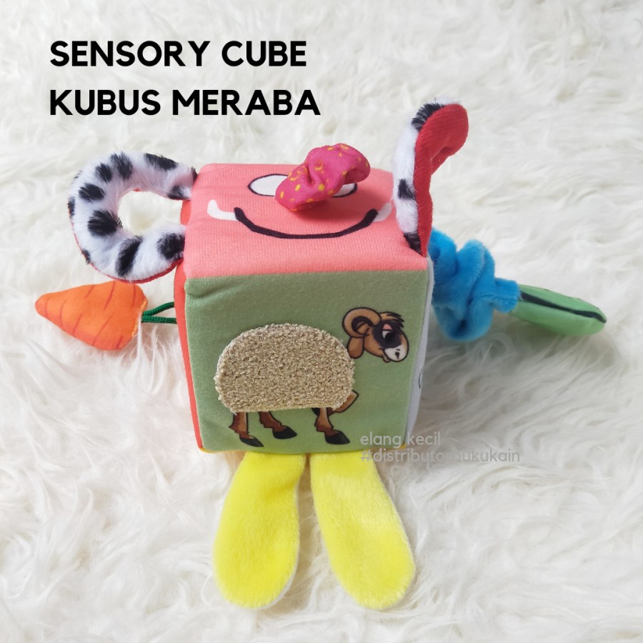 Jual Kubus Bola Kain Mainan Edukasi Sensory Meraba Suara Bayi ...