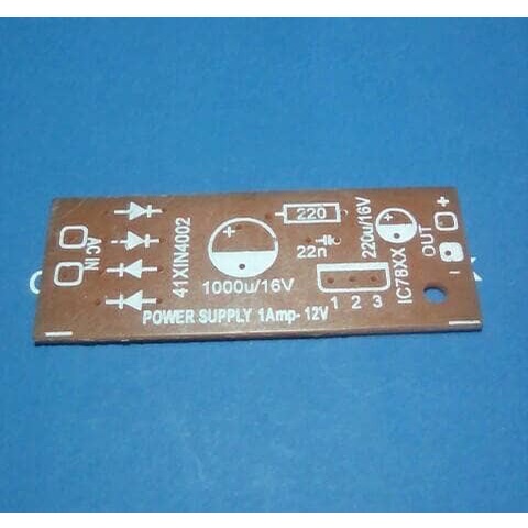 Jual PCB power supply 1A dengan 78xx | Shopee Indonesia