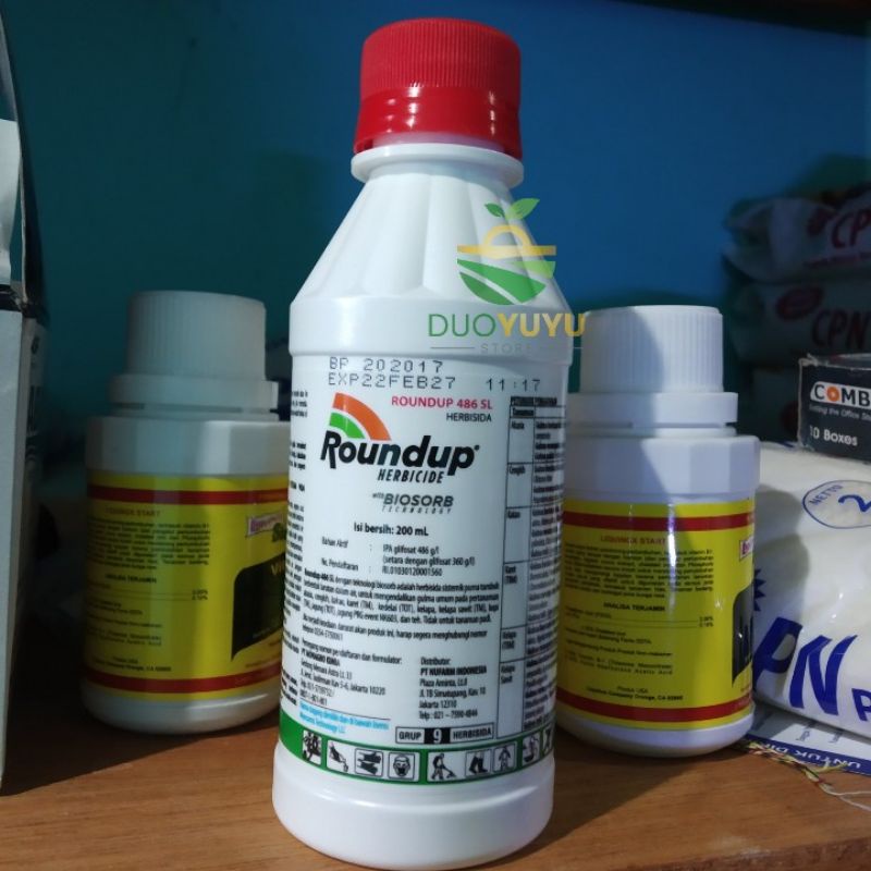 Jual Roundup 200 ml - Obat Pembasmi Rumput Liar / gulma Round Up ...