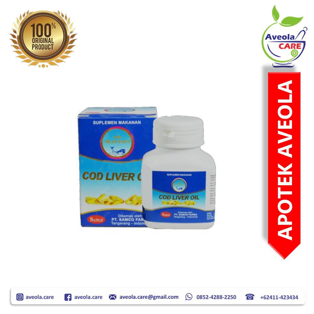 Jual COD Liver Oil Cap Ikan Paus 100 Tablet | Shopee Indonesia