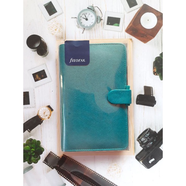 Jual FILOFAX Saffiano Compact Organizer Aquamarine 022528 Notebook Buku ...