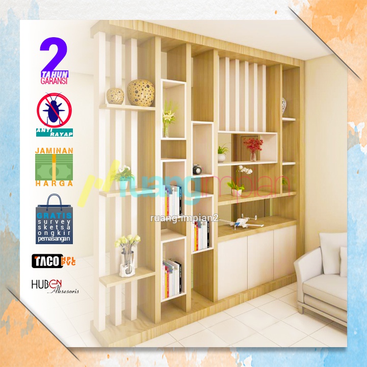 Jual Custom Penyekat Ruang, Partisi HPL t 9mm | Furniture Bergaransi ...