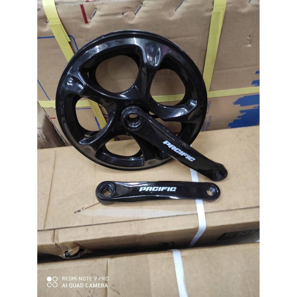 Crank Sepeda Single Speed Pacific 52t Hitam