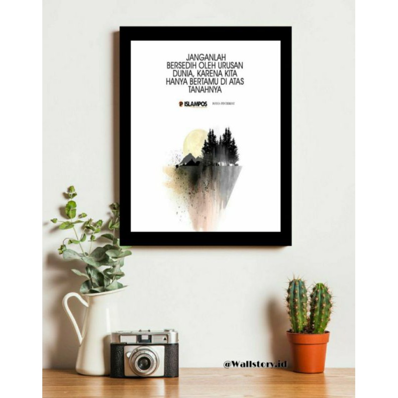 Jual Poster Dinding FRAME Quotes Islami Hiasan Dinding Wall Decor ...