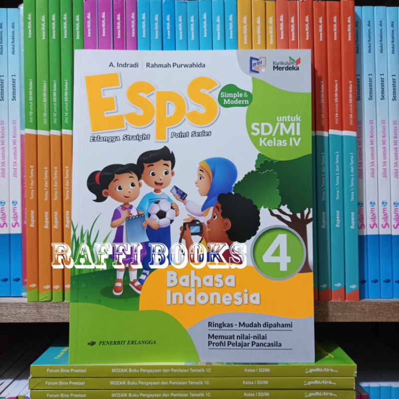 Jual Buku ESPS Bahasa Indonesia Kelas 4 SD Kurikulum Merdeka Erlangga ...