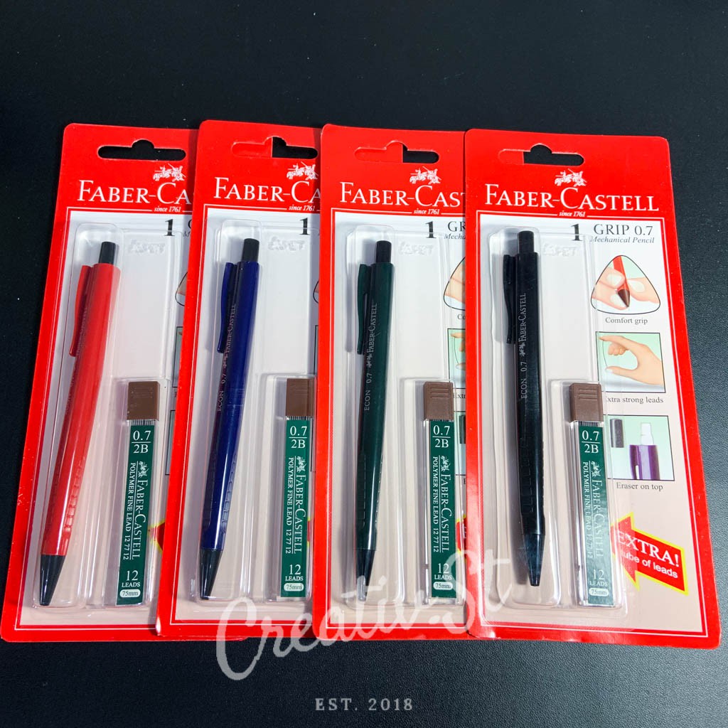 Jual Faber Castell Econ Mechanical Pencil 0.7 Mm Opaque Blister Pensil